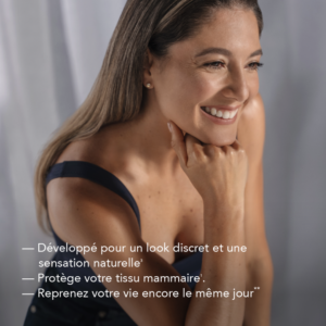 Femme souriante après un traitement MIA Femtech, illustrant la sensation naturelle et la reprise de vie immédiate